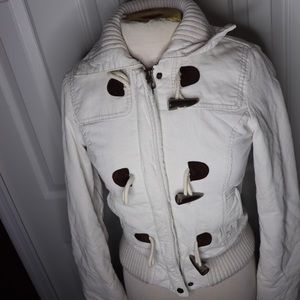 American Eagle XS White Puffer Jacket Snow Coat